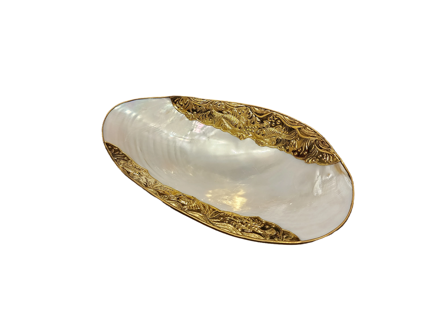 Plateau à bijoux en coquillage naturel
