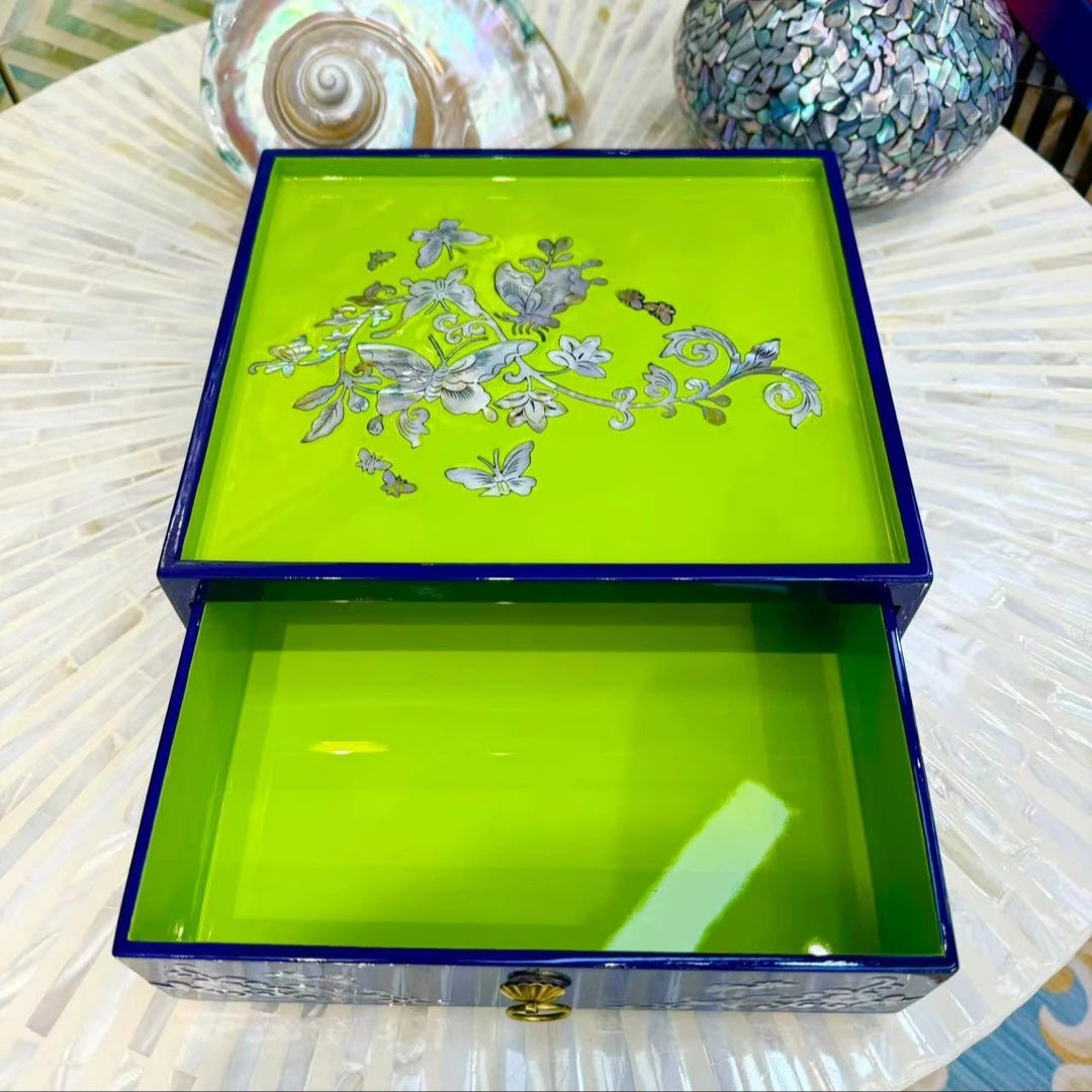Najeonchilgi Boîte à bijoux-Émergence papillon