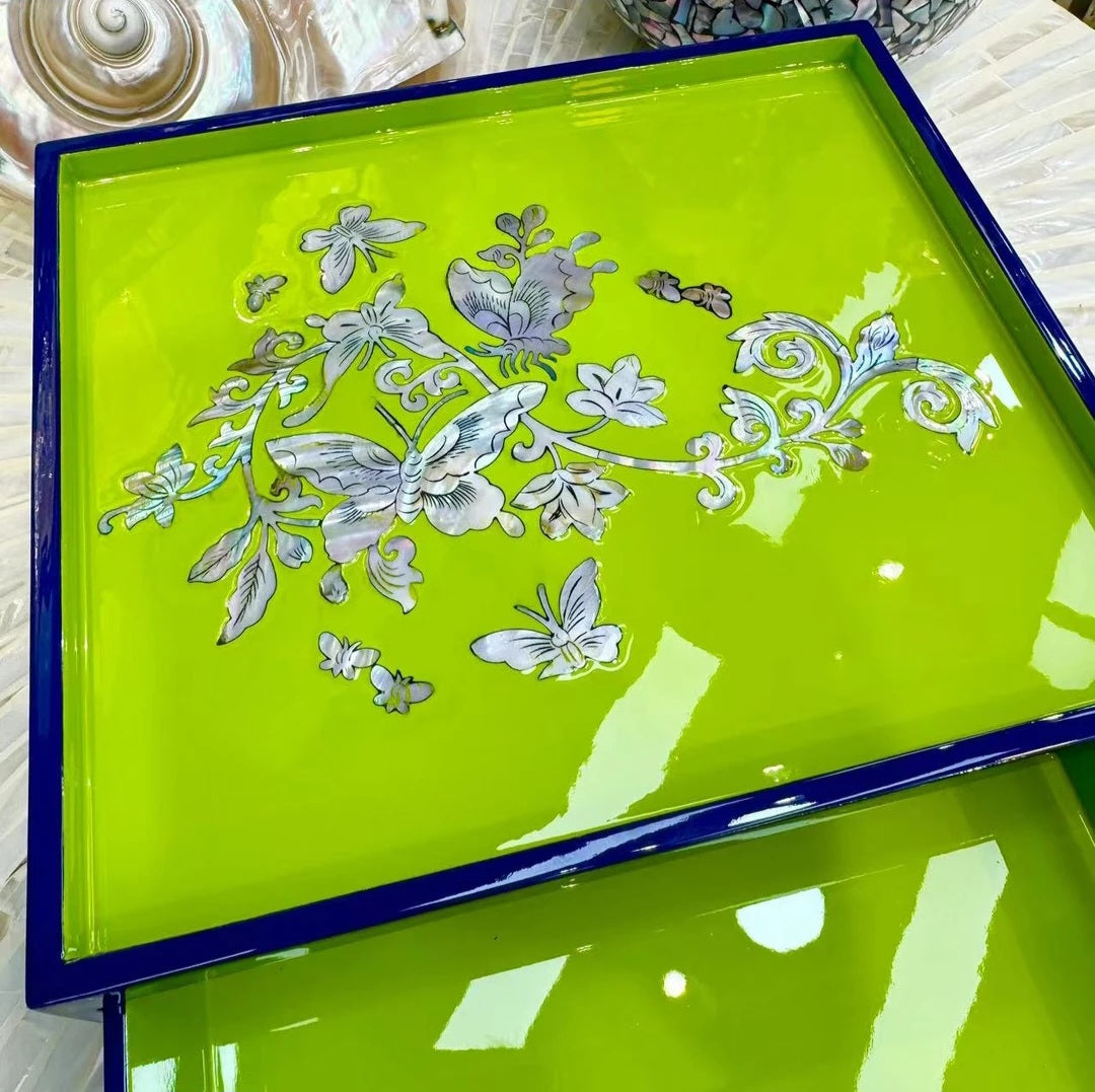 Najeonchilgi Boîte à bijoux-Émergence papillon