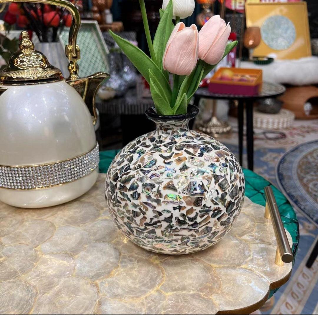 Mother-of-Pearl Inlay Vase