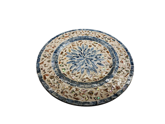 Blue Lotus Mother-of-Pearl Dish