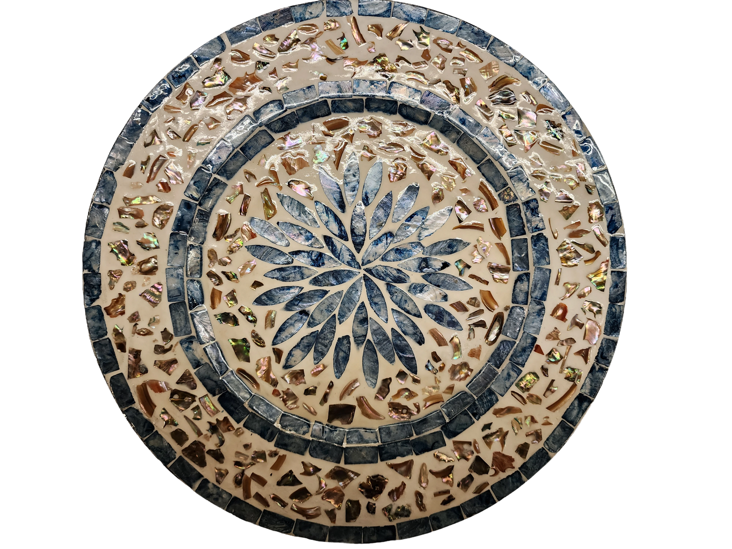 Blue Lotus Mother-of-Pearl Dish