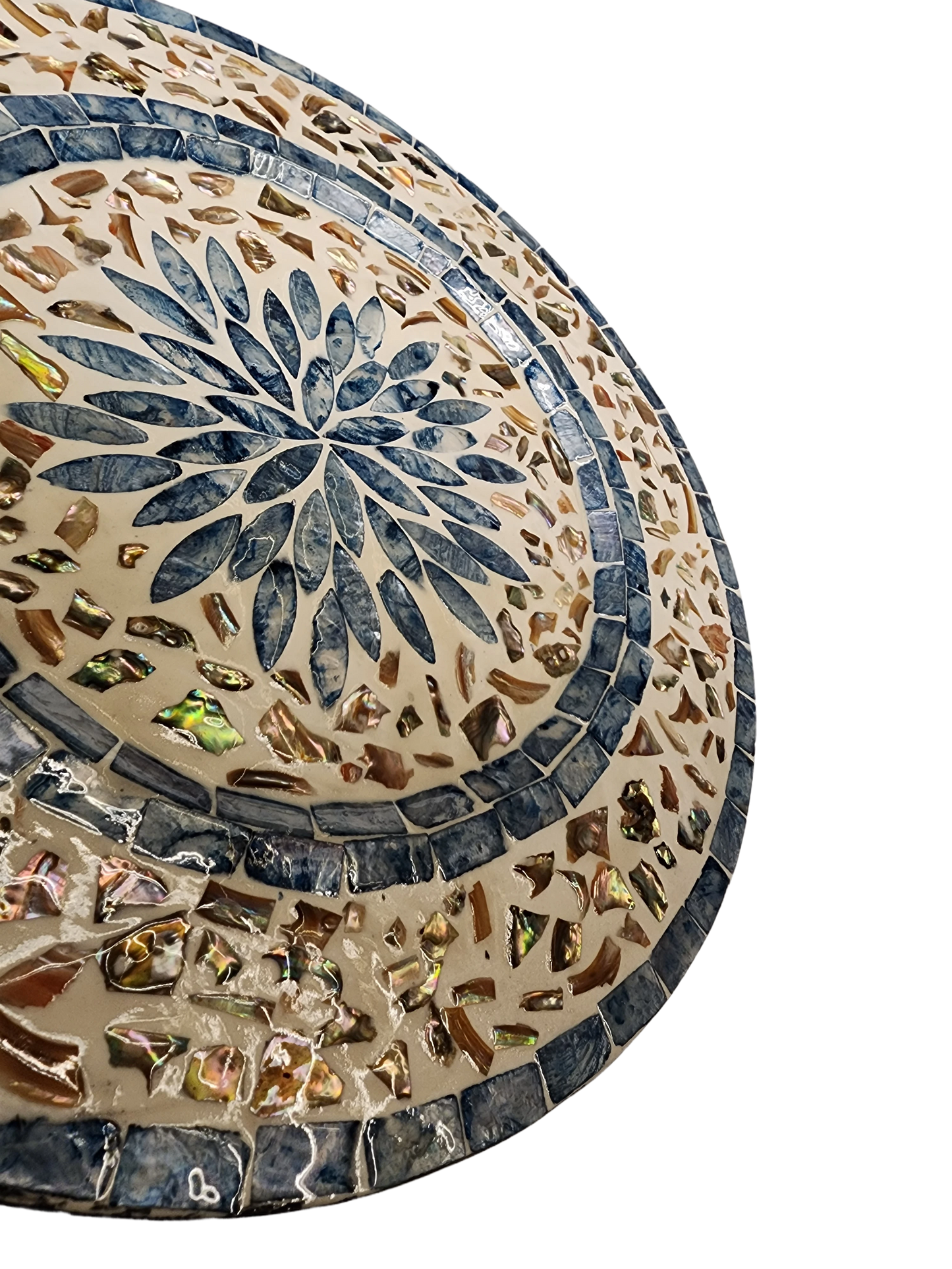 Blue Lotus Mother-of-Pearl Dish