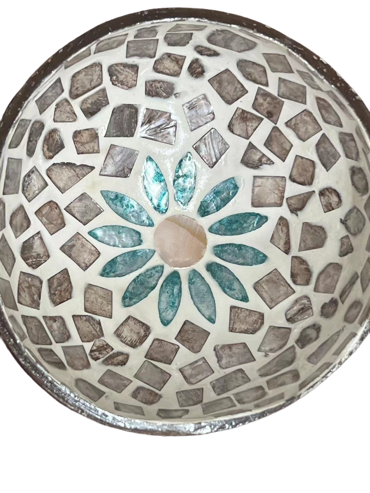 Mother-of-Pearl Coconut Bowl