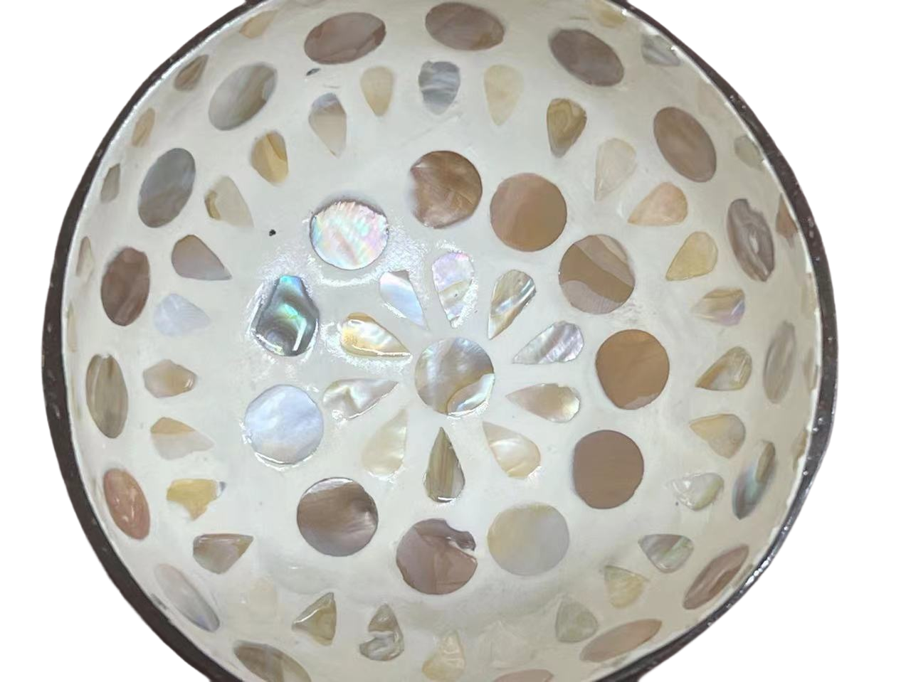 Mother-of-Pearl Coconut Bowl