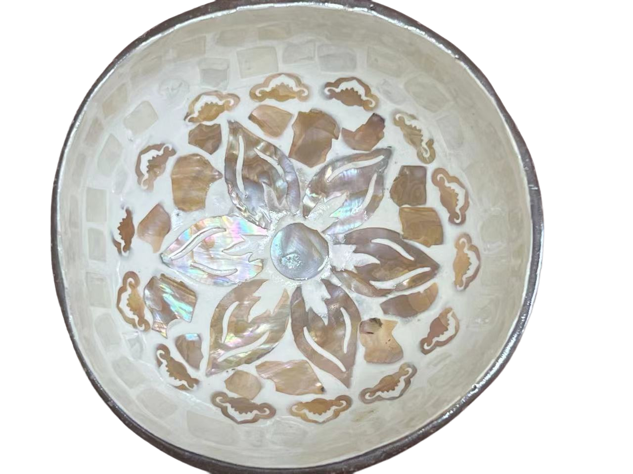 Mother-of-Pearl Coconut Bowl