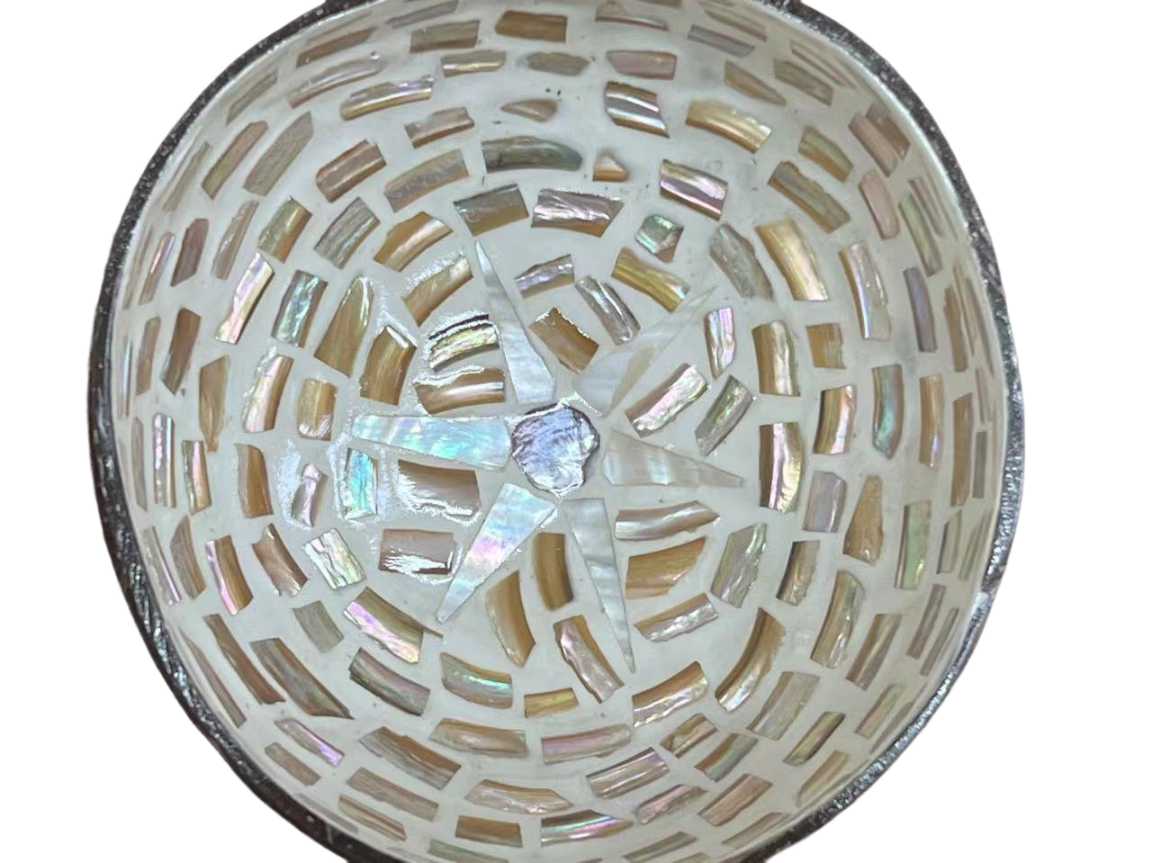 Mother-of-Pearl Coconut Bowl