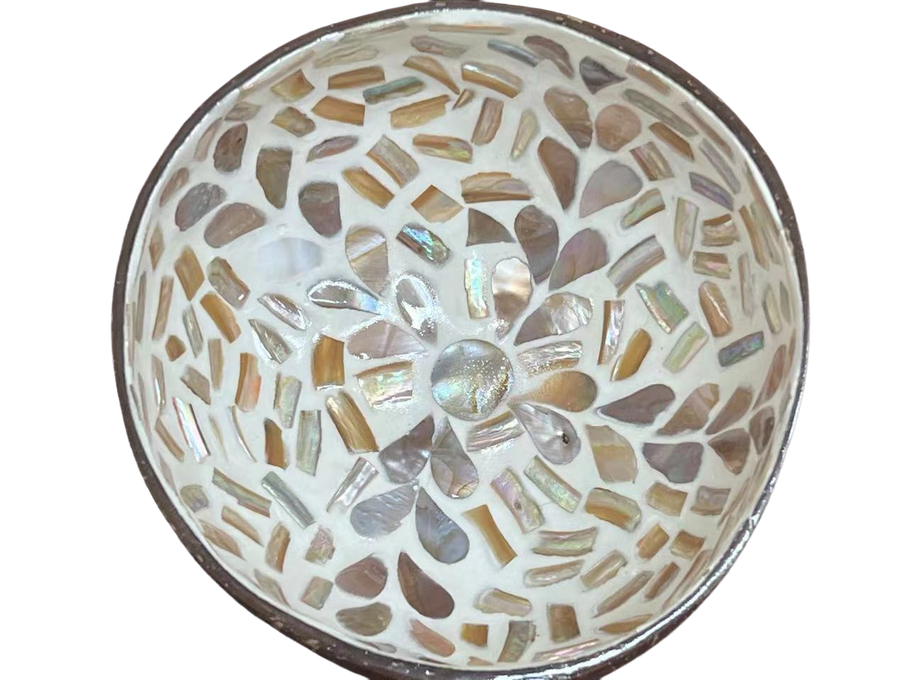 Mother-of-Pearl Coconut Bowl