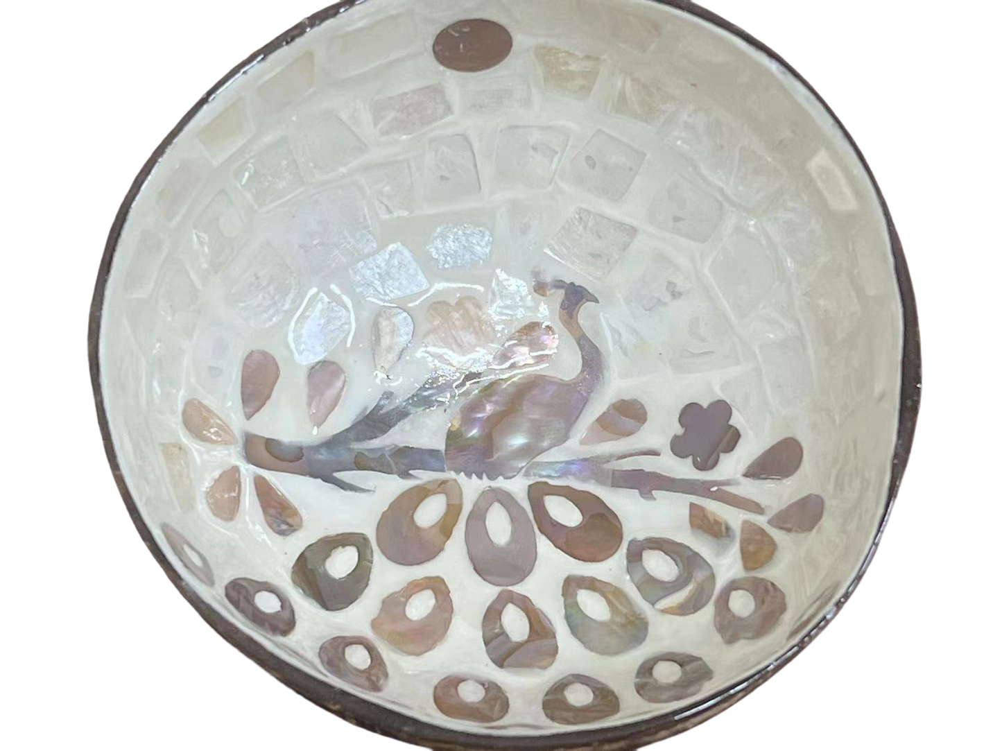 Mother-of-Pearl Coconut Bowl